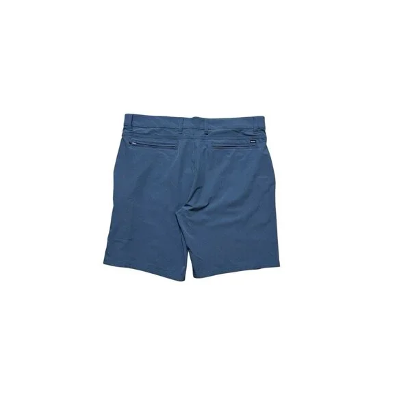 Hurley Hybrid Shorts Mens 38 Gray Blue Stretch Surf Walk Shorts 9” Inseam - Picture 2 of 5